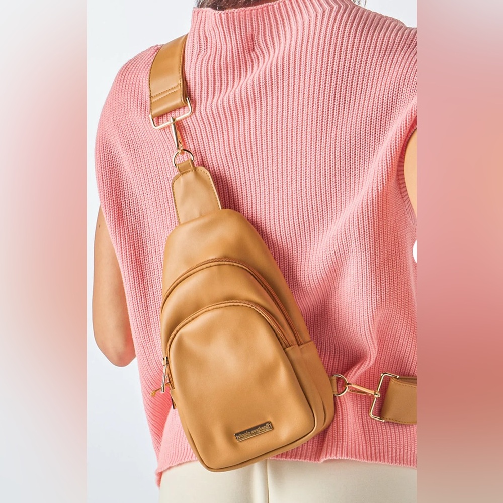 Simply Southern Leather Slinger Bag with Adjustable Strap
